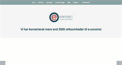 Desktop Screenshot of ekontoret.dk